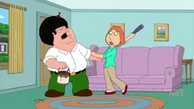Ow, you're hurting me! Stop it, stop it, Lois!