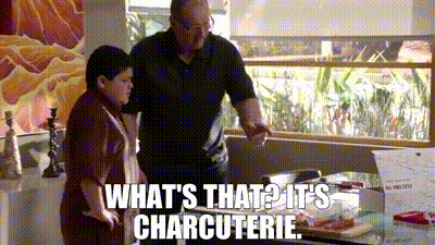 YARN | What's that? it's charcuterie. | Modern Family (2009) - S03E24 Baby  on Board | Video clips by quotes | ed65f4cc | 紗