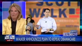 it's got to governor Scott Walker says he has a plan and if you put him in the oval office he will repeal and replace obamacare so