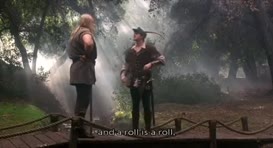 Quiz for What line is next for "Robin Hood: Men in Tights "?
