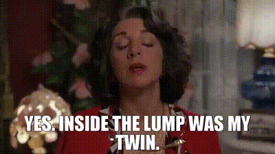Yes. Inside the lump was my twin.