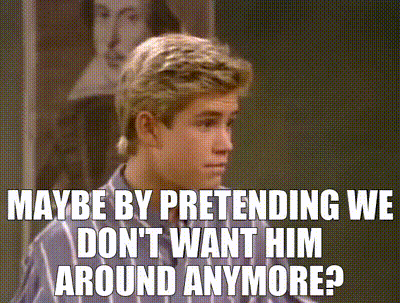 YARN, Maybe by pretending we don't want him around anymore?, Saved by the  Bell (1989) - S01E06 Family, Video gifs by quotes, f3c82d2a