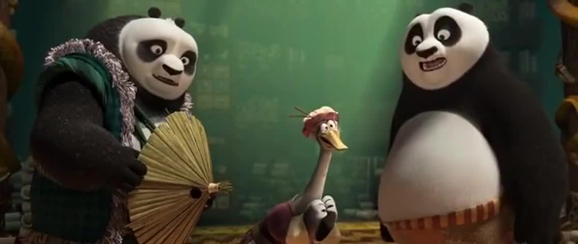 Clip of quote: Dad, you heard what Shifu said Oogway said. 