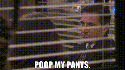 YARN | Poop my pants. | The Office (2005) - S06E22 Secretary's Day | Video  gifs by quotes | f51b32f7 | 紗