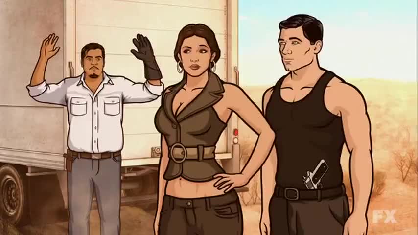 Archer (2009) - S04E08 Animation clip with quote Wait, how did you
