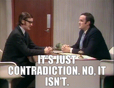 Yarn It S Just Contradiction No It Isn T Monty Python S Flying Circus 1969 S03e03 Music Video Gifs By Quotes F86f79d6 紗