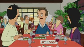 Quiz for What line is next for "Bob's Burgers - S08E14 The Trouble with Doubles"?