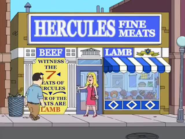 Clip image for '- Hello, Hercules. - Opa! Francine!